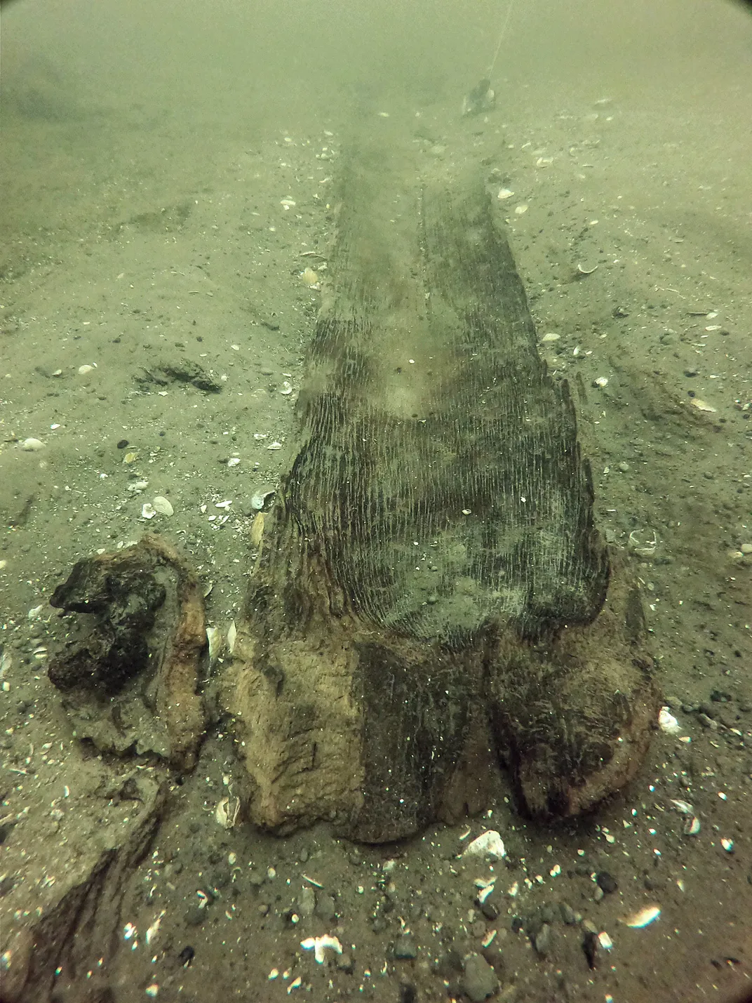 Canoe underwater