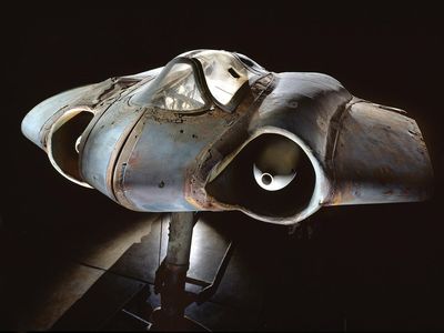 The center section of one of the most unusual aircraft of World War II.