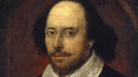 The "Chandos Portrait" of Shakespeare–dating to c.1600 and one of only two that may have been painted from life–is thought to be the work of the playwright's "intimate friend" John Taylor of the Painter-Stainers' Company (though it may not show Shakespeare at all). Its be-earringed playwright, pictured without the usual ruff, seems to show an altogether tougher character than the figure that appears in more familiar likenesses.