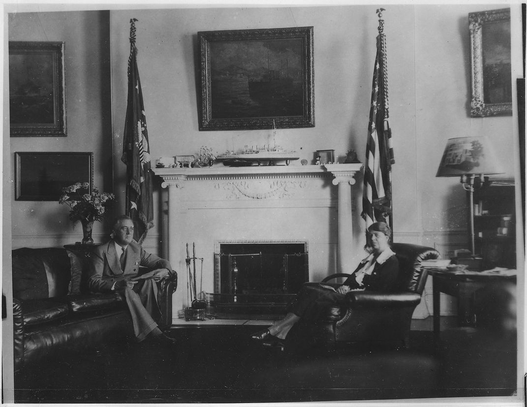 Franklin and Eleanor Roosevelt in Washington, D.C. in 1933