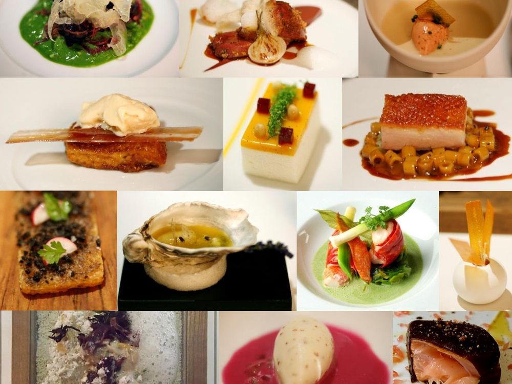 Dishes made by Michelin star restaurants