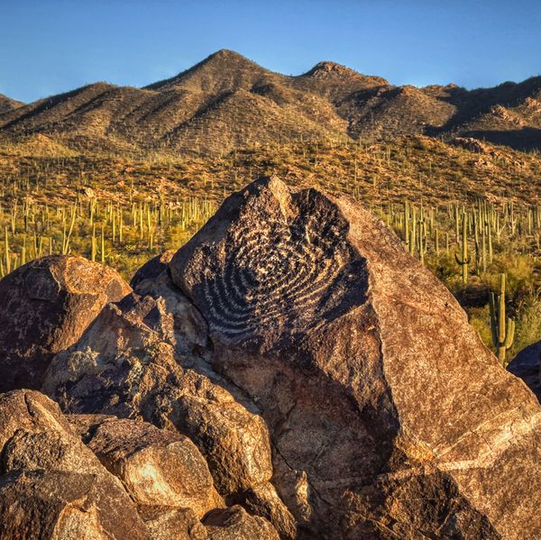 Hohokam Petroglyph, Saguaro National Park thumbnail