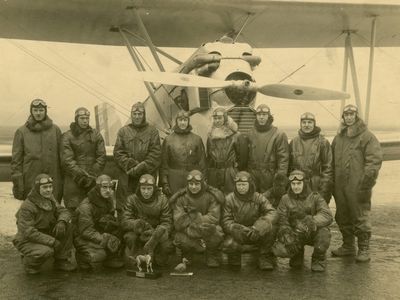 The McCook Field test pilots in 1924.