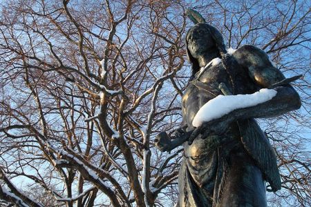 Massasoit statue in Plymouth, Massachusetts