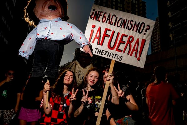 Manifestantes en Mar del Plata thumbnail