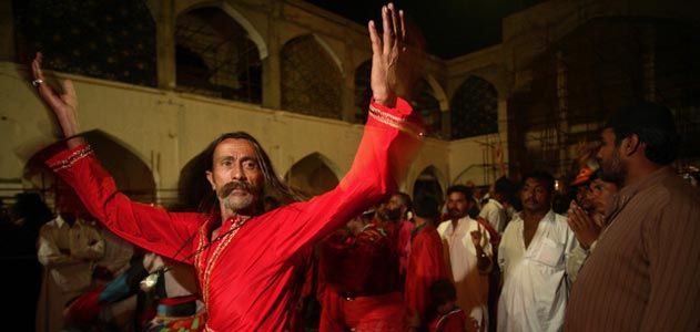 Sufi pilgrim dancing