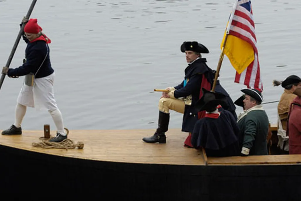 Ronald Rinaldi dressed as General George Washington