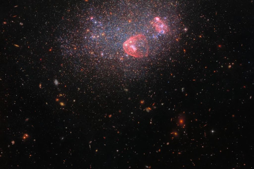 Black backdrop with sparkling areas