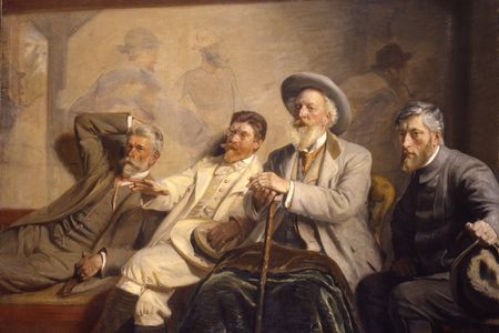 The 1906 Kunstdommere (Art Judges) (detail) by Michael Ancher, group portrait captured a handful of Danish cultural luminaries of Scandanavia’s Modern Breakthrough movement of the 1870s and 1880s.