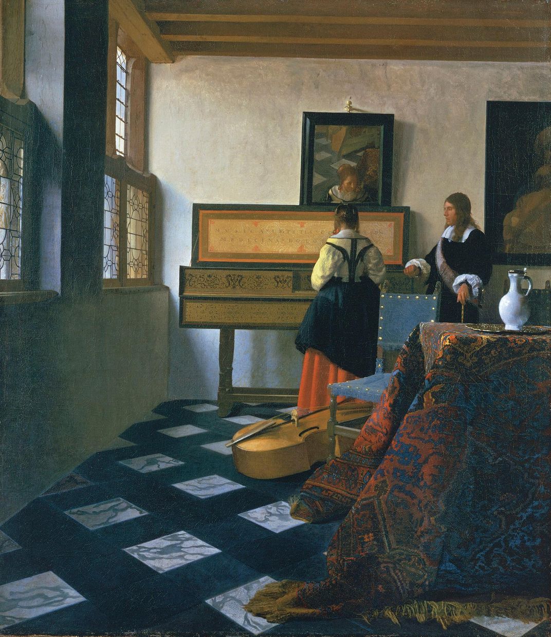 Vermeer, Lady at the Virginals With a Gentleman
