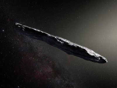 Artists rendering of ‘Oumuamua