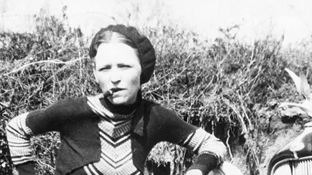 Bonnie Parker her gaze holding untold stories