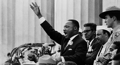 MARTIN LUTHER KING JR 'I HAVE A DREAM' SPEECH 8x10 SILVER HALIDE PHOTO PRINT 