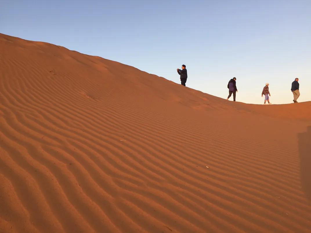 Saharan dunes near Merzouga