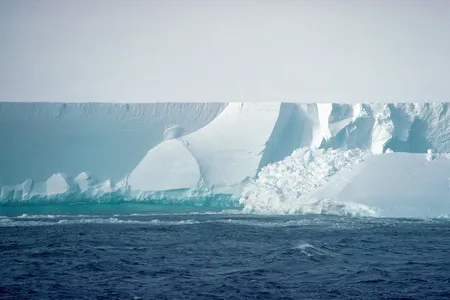 The face of Antarctica’s Ross Ice Shelf