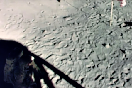 A new look at old film revealed what was going on in the dark during the Apollo 11 mission.