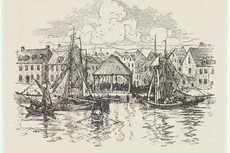 New York slave market about 1730