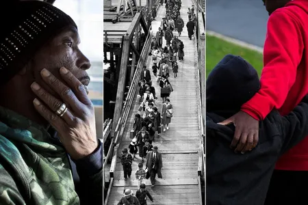 From left to right: Ricky Jackson is finally a free man; Japanese Americans head into internment in 1942; a Maryland boy (in red) has an inmate mom.