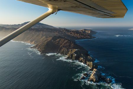 A LightHawk volunteer helps conservationists survey Magdalena Bay, where gray whales take refuge.