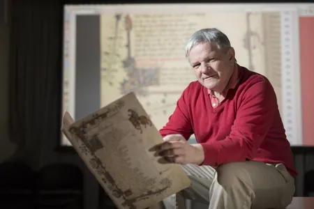 Researcher Peter Robinson led the team that developed the first app version of Geoffrey Chaucer's Canterbury Tales. 
