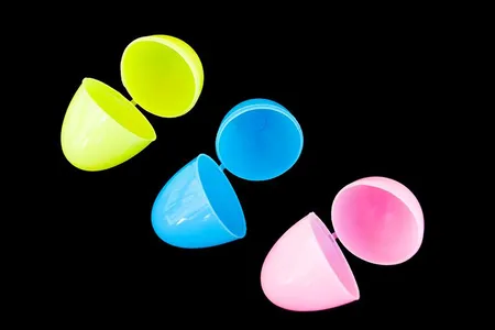 Featuring a small plastic hinge binding both pieces together, this clever container became the perfect way to conceal treats from prying eyes. 