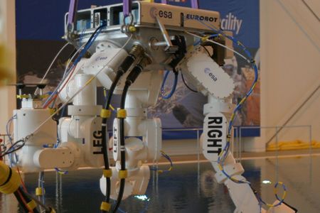 ESA's "Eurobot" goes for a dip.