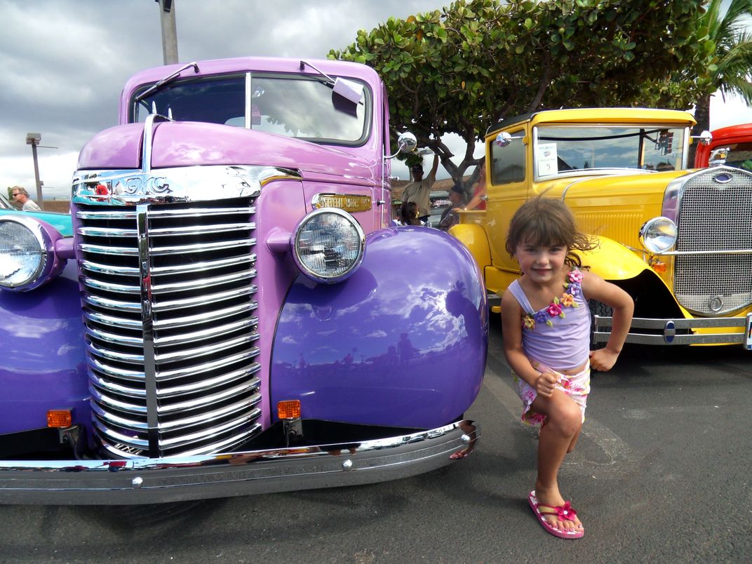 Showing some muscle at the Classic Car Show -- Azeka Place, Kihei, Maui ...
