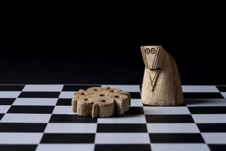 Researchers are particularly excited about the newly discovered chess piece, which is about an inch and a half tall.