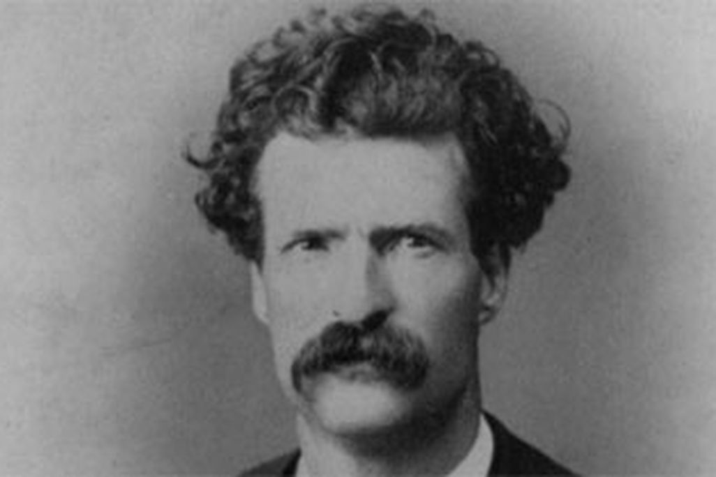 Samuel Langhorne Clemens, aka Mark Twain, head-and-shoulders portrait