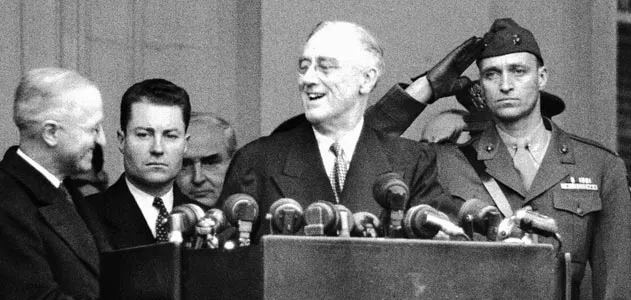 President Roosevelt at his fourth inauguration
