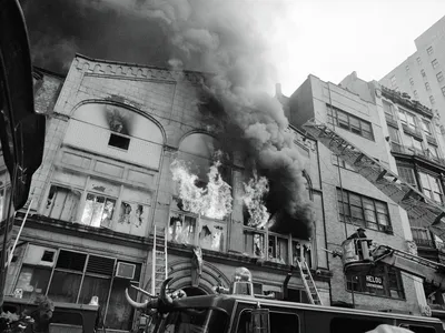 On May 25, 1977, a fire at the Everard Baths in New York City killed 9 people and injured 12 more.