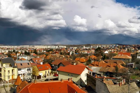 Archaeologists found the unusual burials while conducting excavations in the Romanian city of Cluj Napoca, pictured here.