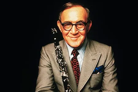 Goodman played the clarinet even "during the commercial breaks of the World Series," according to one of his daughters.