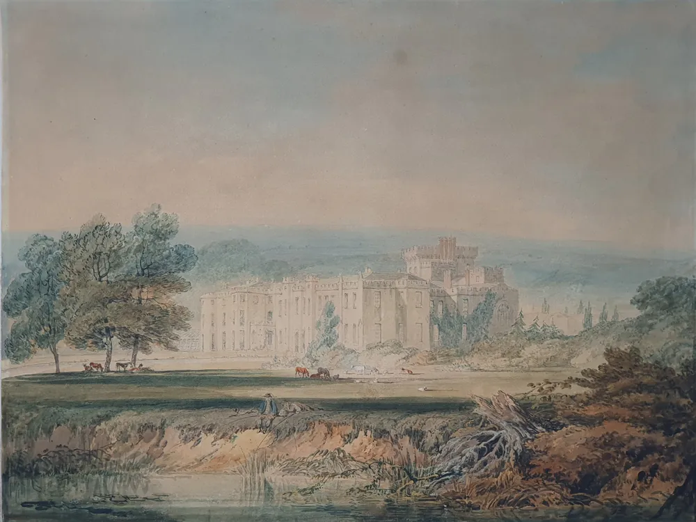 J.M.W. Turner Watercolor sketch of Hampton Court