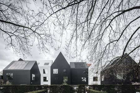 This kindergarten in Fredericksberg, Denmark was inspired by how a child might draw a house. 
