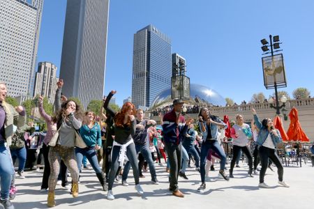 Flash mob in Chicago