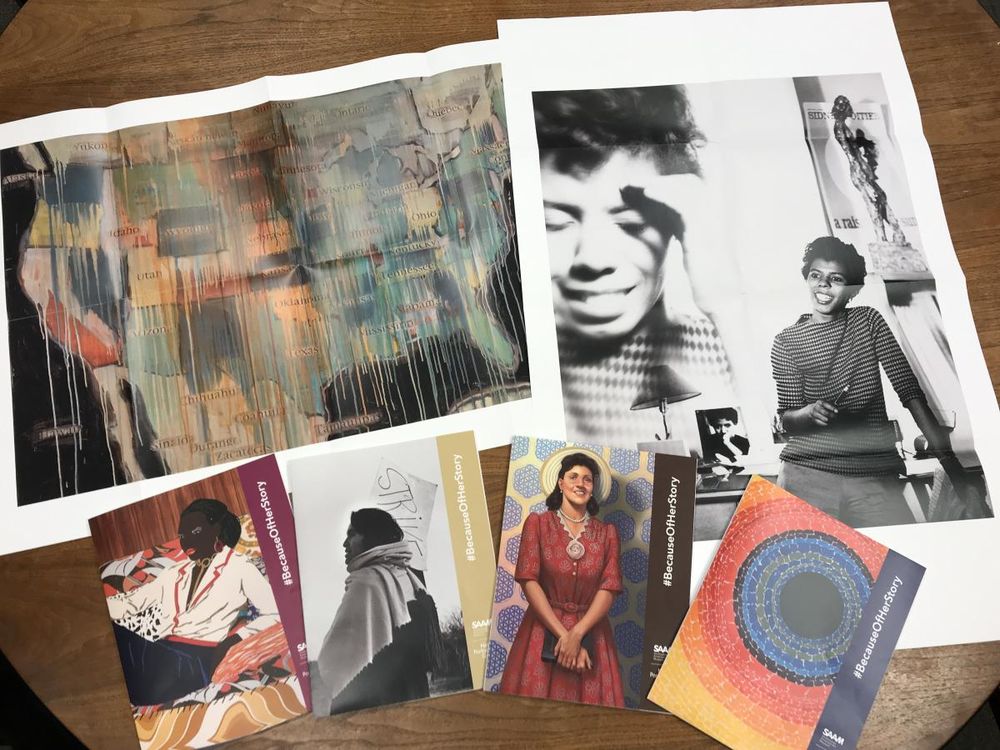 Brochures featuring artists from SAAM and NPG highlighting women in our collections. 