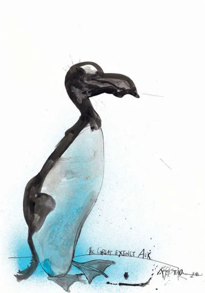 Great Auk, by Ralph Steadman