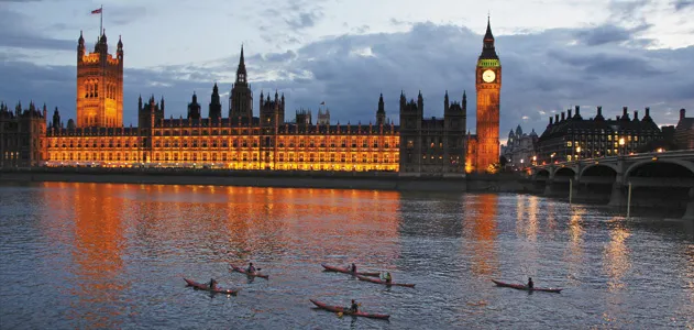 Kayakers on the Thames