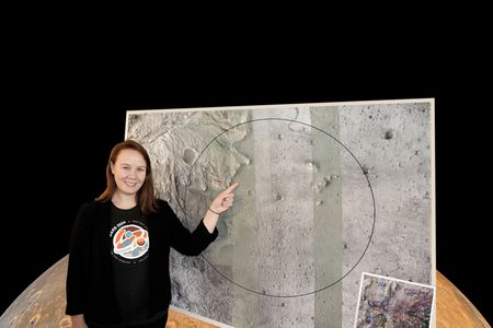 What gives Katie Stack Morgan the confidence to point not just to the Jezero Crater but to an area on its edge, which she hopes the Mars 2020 rover will explore? A new technology, “terrain-relative navigation.” The crater once held a deep lake and is believed to have once harbored microbes.