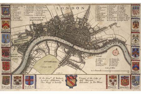 This map of London shows it around the time of John Gaunt's work.
