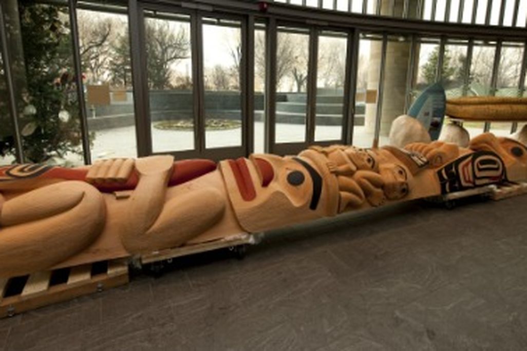 The Boxleys' totem pole