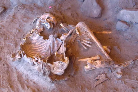 Archaeologists found 15 skeletons in a rock shelter in southwest Libya, including two naturally mummified women who died roughly 7,000 years ago.
