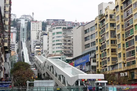The escalator opened to passengers on February 17, 2026.