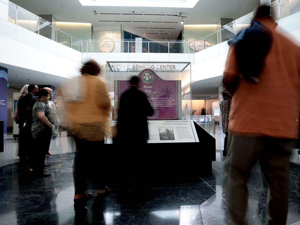 Museum Display of Emmett Till Marker