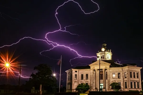Lightning at The Marion County Courthouse thumbnail