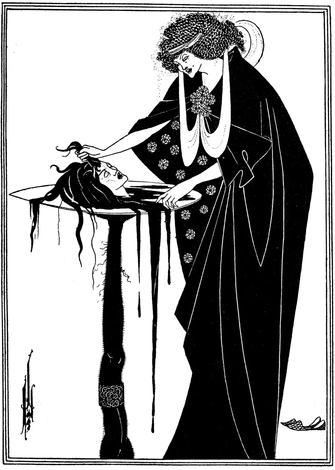 An Aubrey Beardsley illustration from the 1894 English translation of Salome