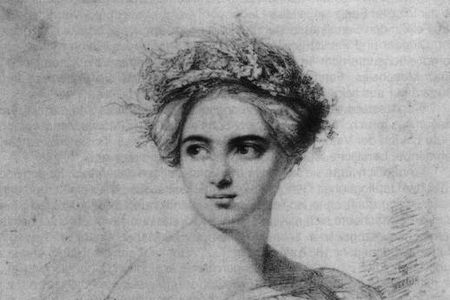 A portrait of Fanny Mendelssohn, by her husband Wilhelm Hensel. 