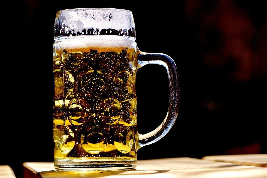 Full mug of beer