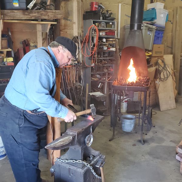 Blacksmithing in the backyard workshop thumbnail